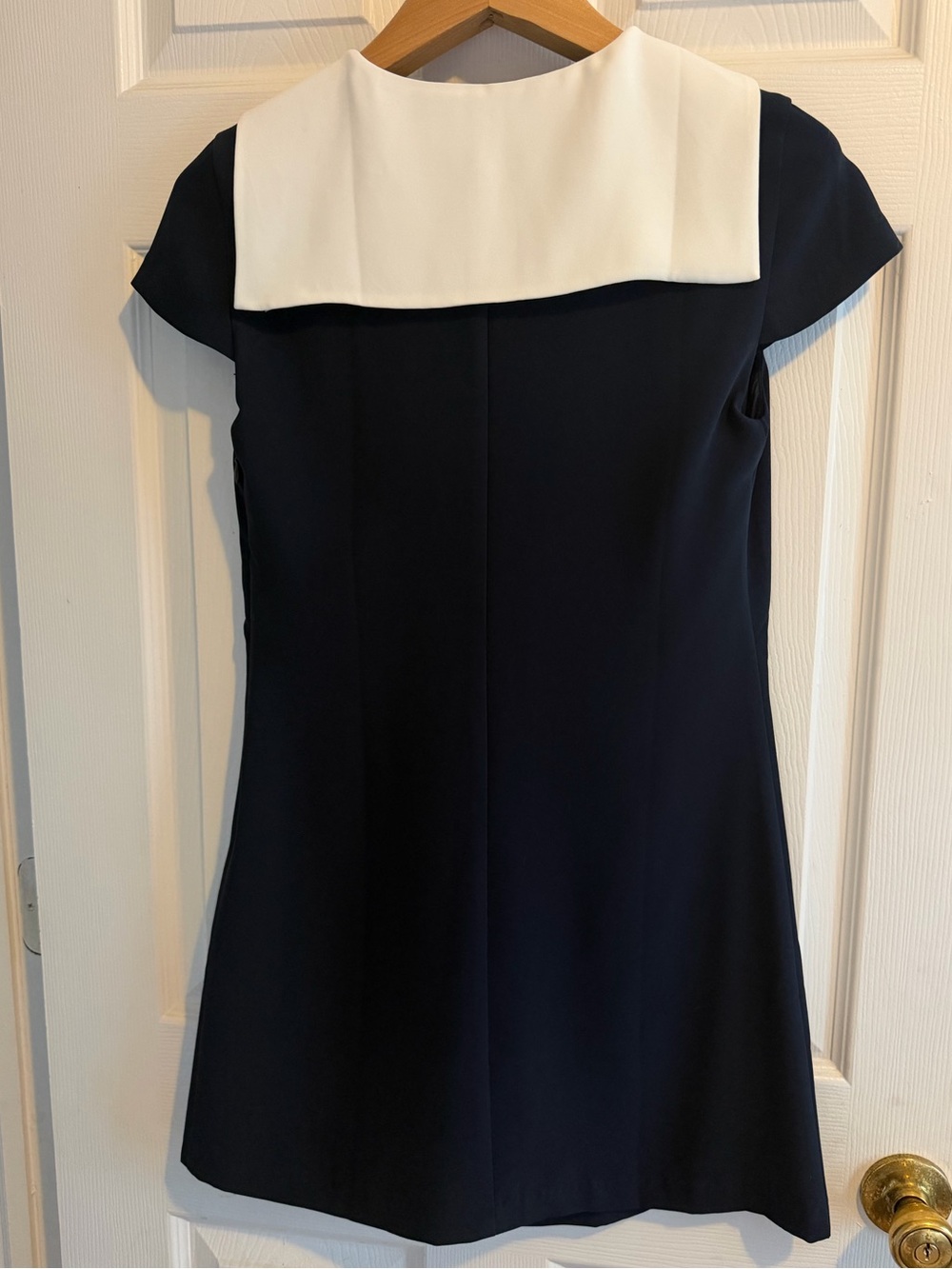 Amanda Uprichard Navy Oxford Dress NWOT - Picture 4 of 10